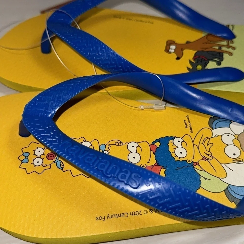 Havaianas Simpsons TV Family Pop Art Abstract Cartoon Beach Flip Flop Sandals